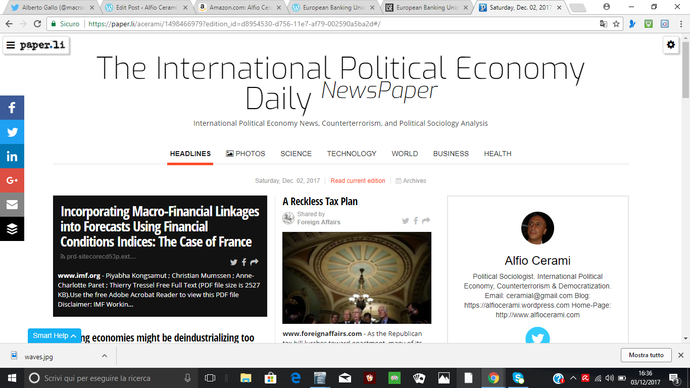 The International Political Economy Daily NewsPaper
